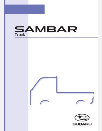 subaru sambar truck 2020-2021 owners manual in english